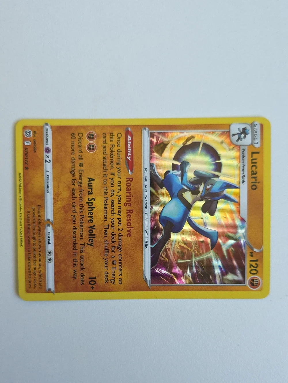 Pokemon Riolu And Lucario Trading Cards